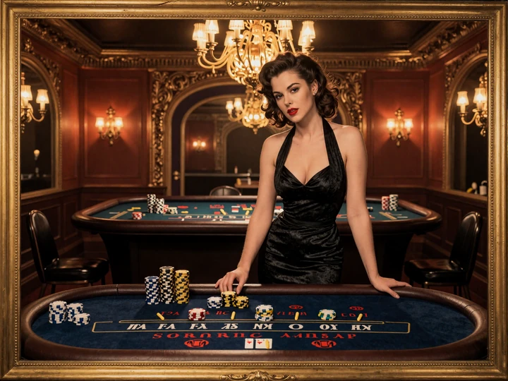 Live Casino Blackjack Tisch mit Dealerin im SlotLounge Lounge